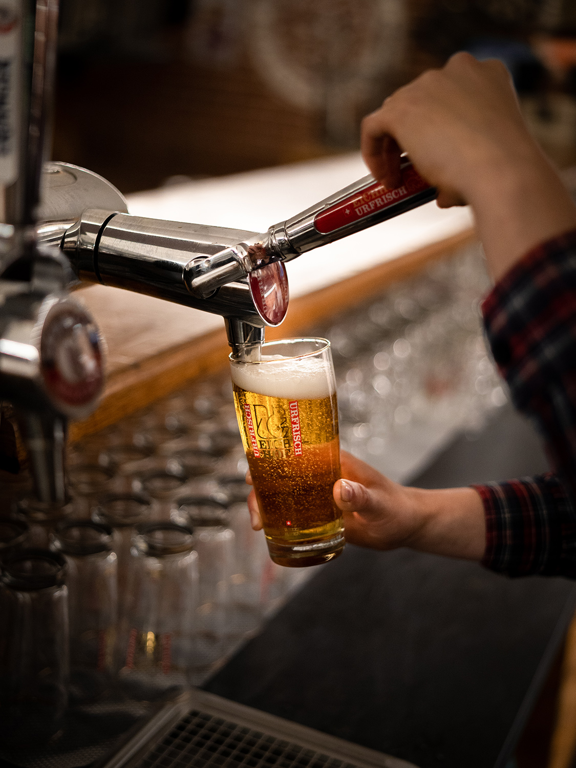Bière pression au Bar Amadeus