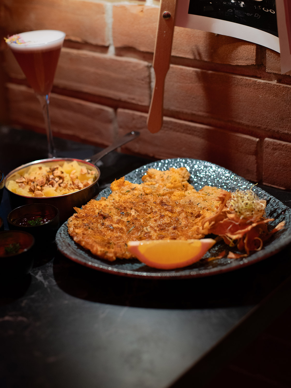 Schnitzel de l'Amadeus Bar